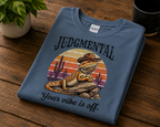 Judgmental Your Vibe Is Off Bearded Dragon Shirt | Funny Reptile Tee