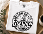 Just a Girl Who Loves Bearded Dragons Shirt | Cute Beardie Lover Graphic Tee