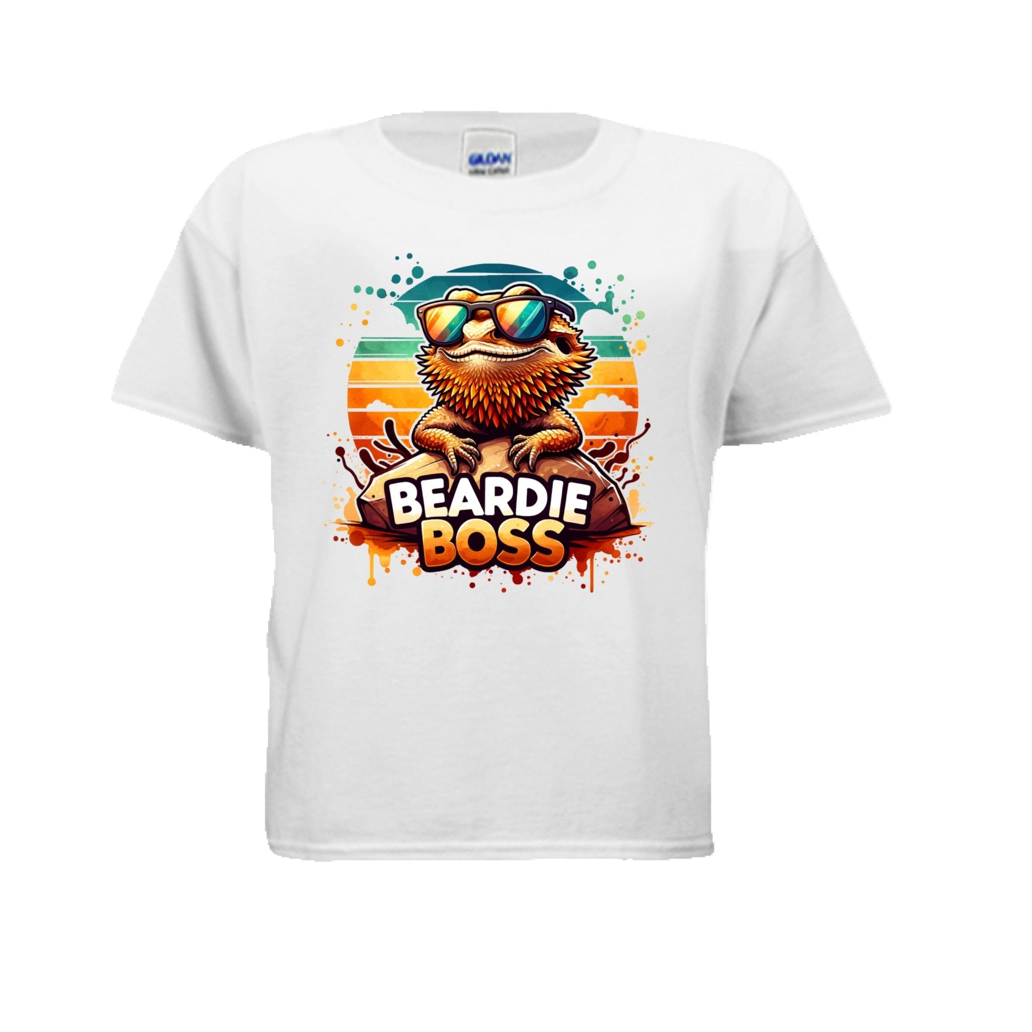 Fun and Funny Kids Beardie Boss Tshirt - Red River Exotics