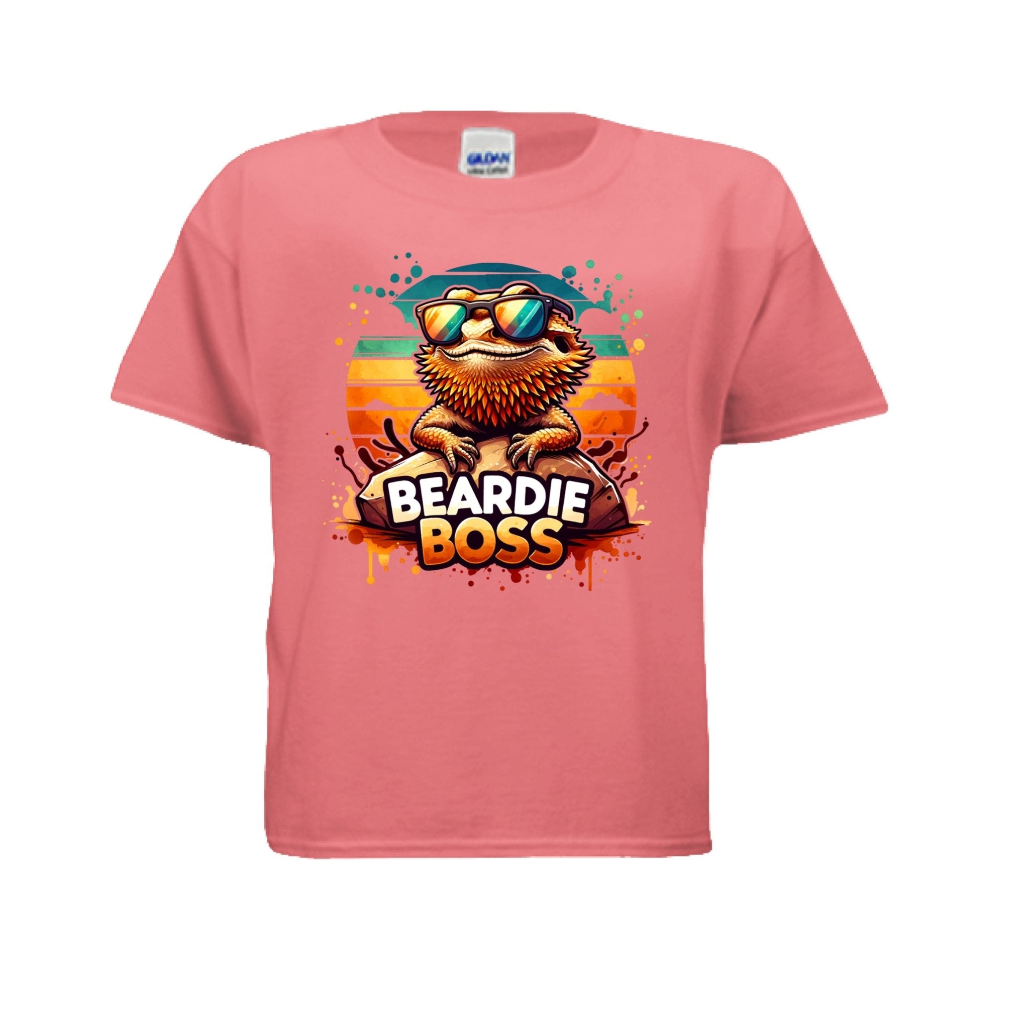 Fun and Funny Kids Beardie Boss Tshirt - Red River Exotics