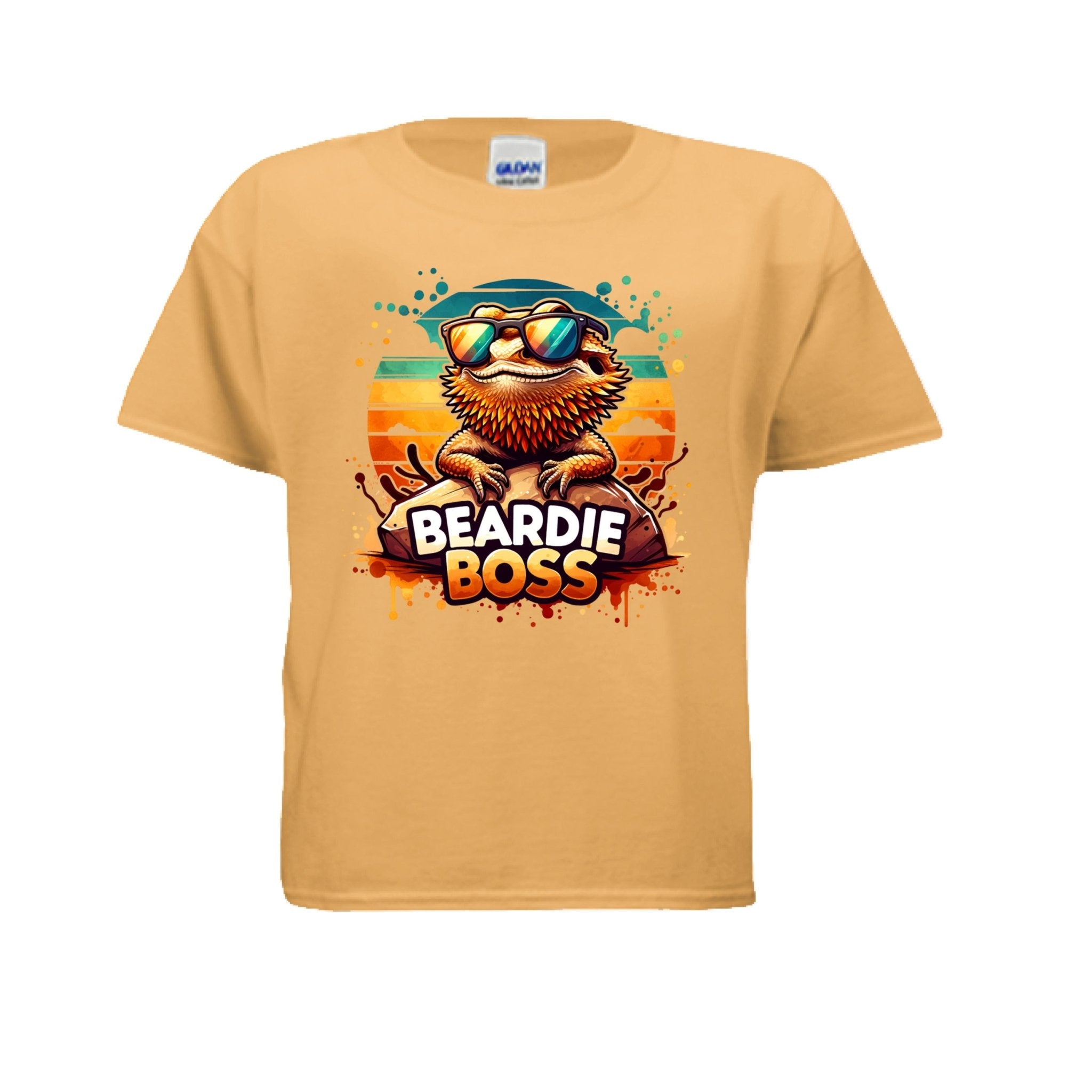 Fun and Funny Kids Beardie Boss Tshirt - Red River Exotics