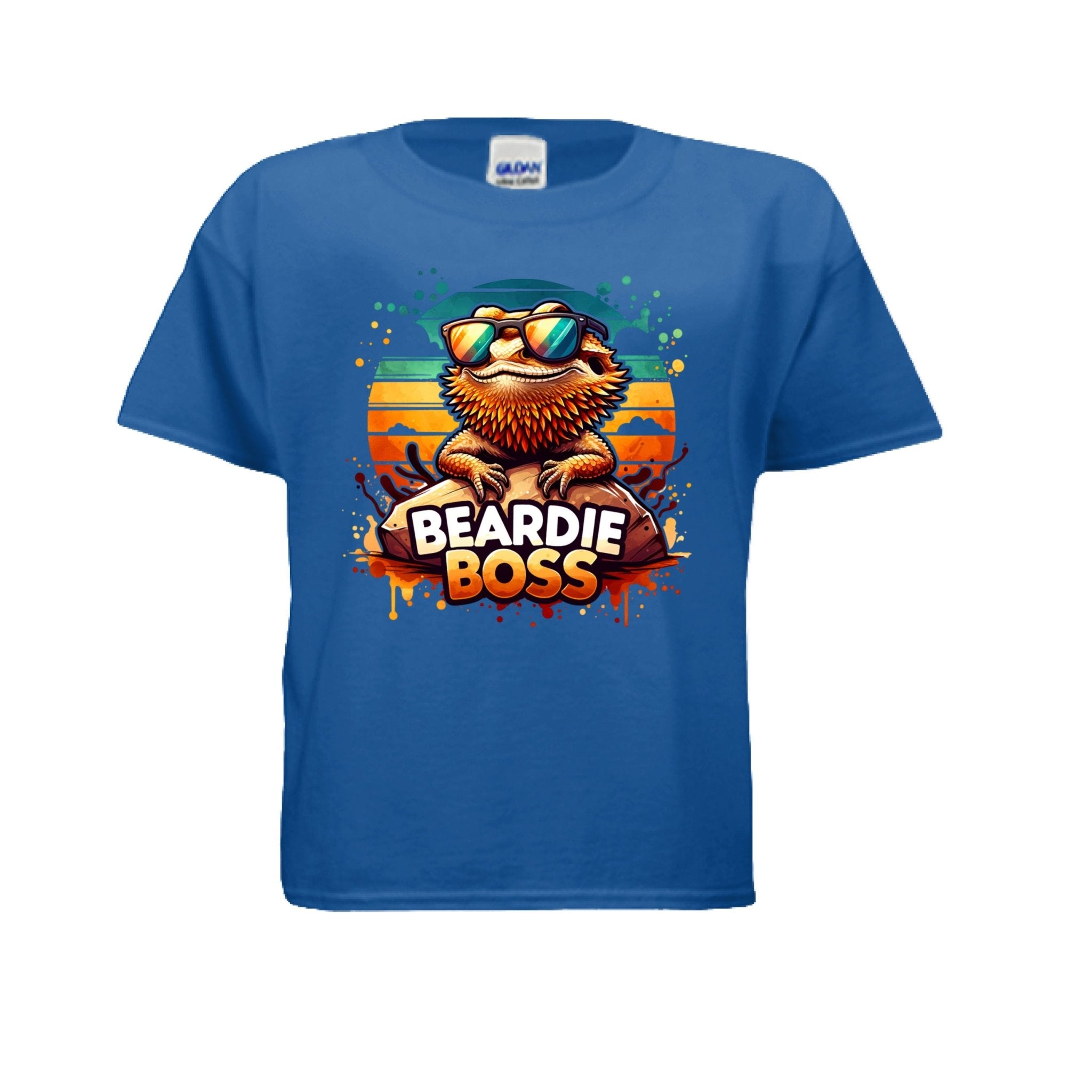 Fun and Funny Kids Beardie Boss Tshirt - Red River Exotics