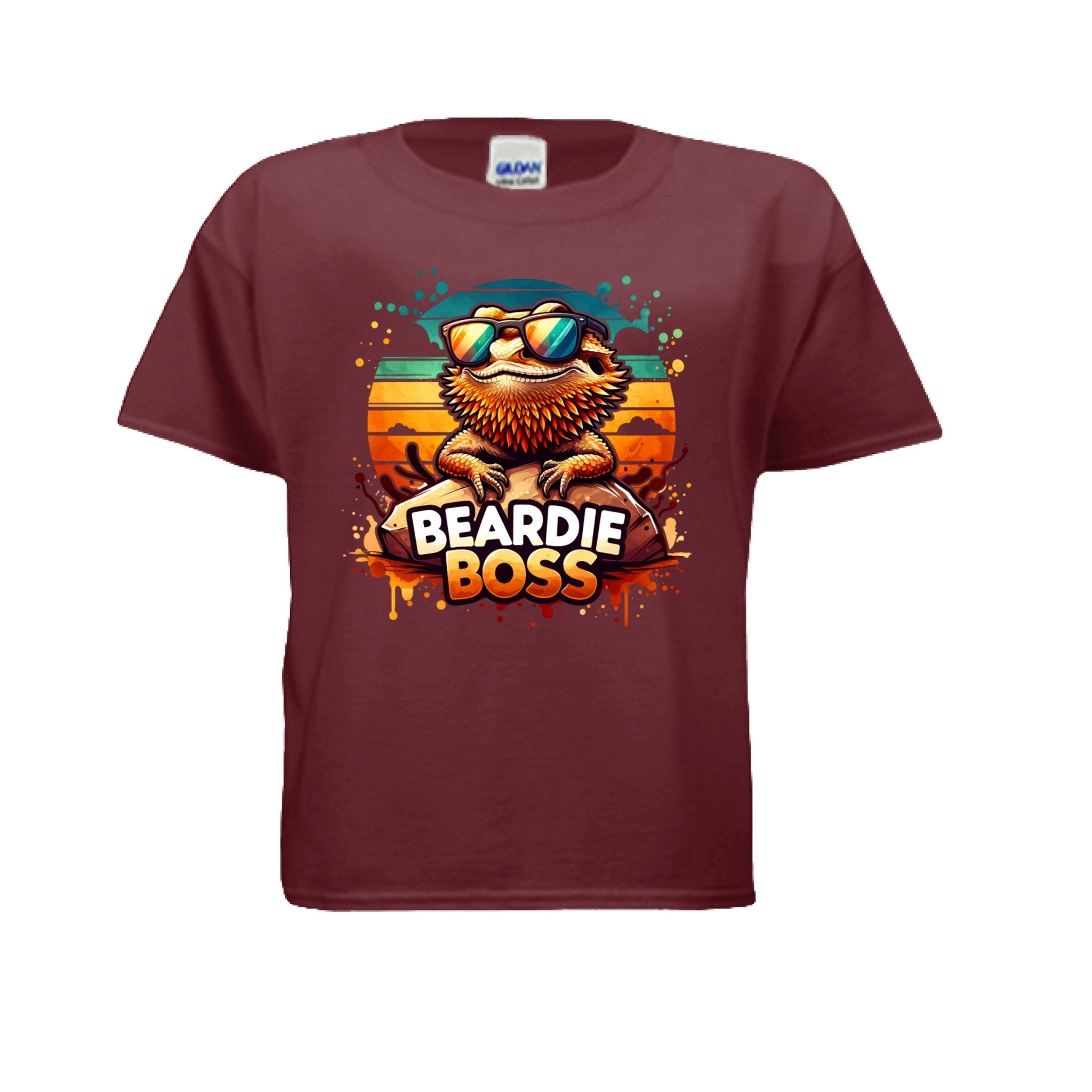 Fun and Funny Kids Beardie Boss Tshirt - Red River Exotics