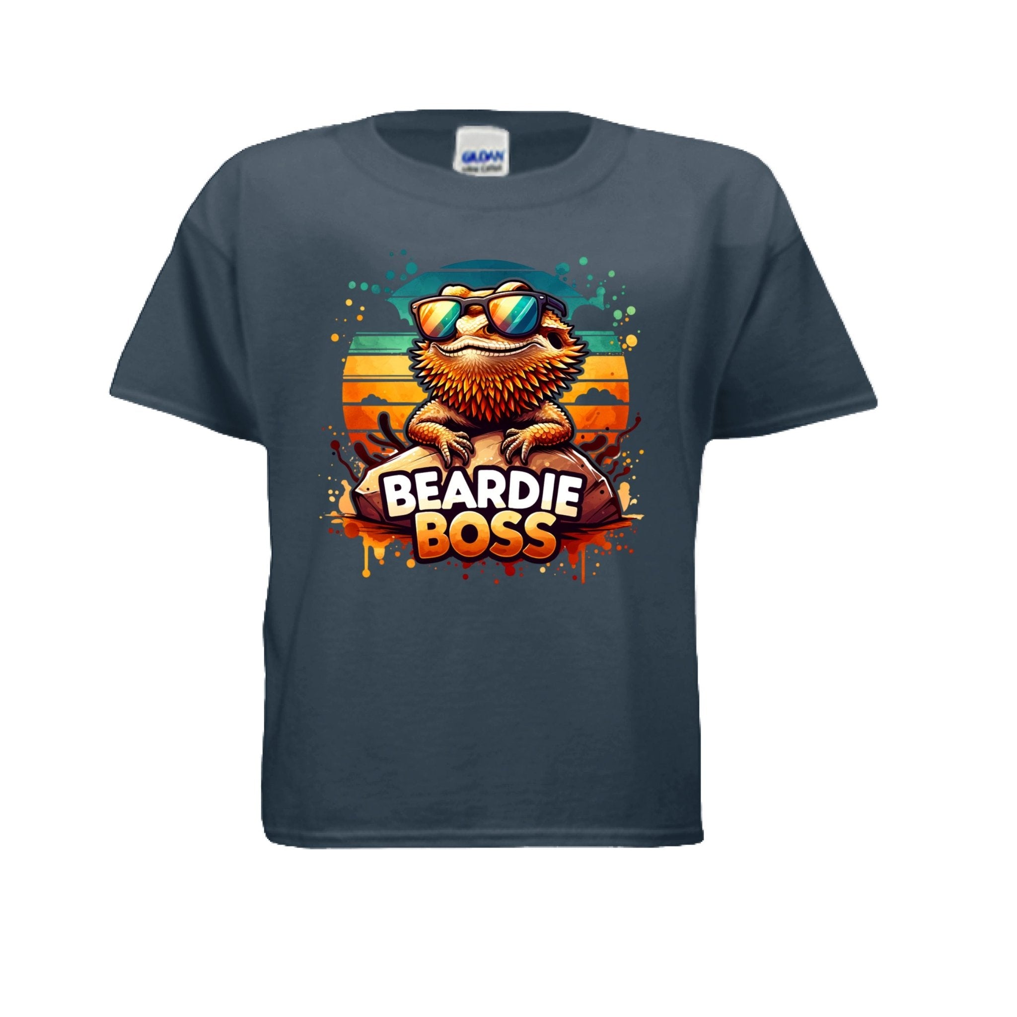 Fun and Funny Kids Beardie Boss Tshirt - Red River Exotics