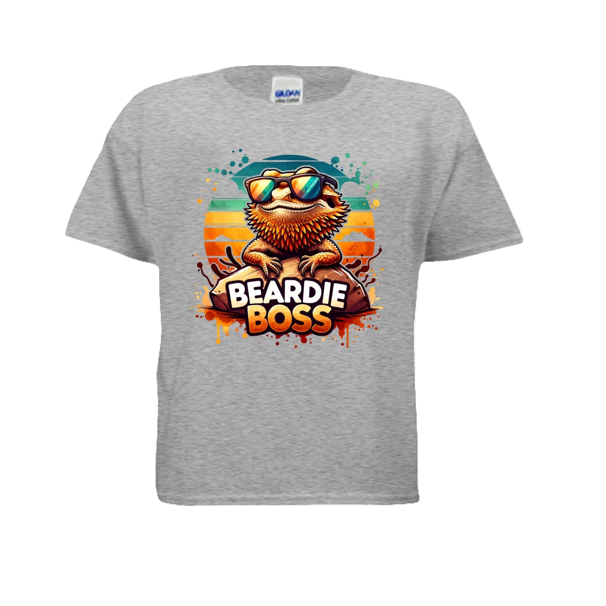 Fun and Funny Kids Beardie Boss Tshirt - Red River Exotics