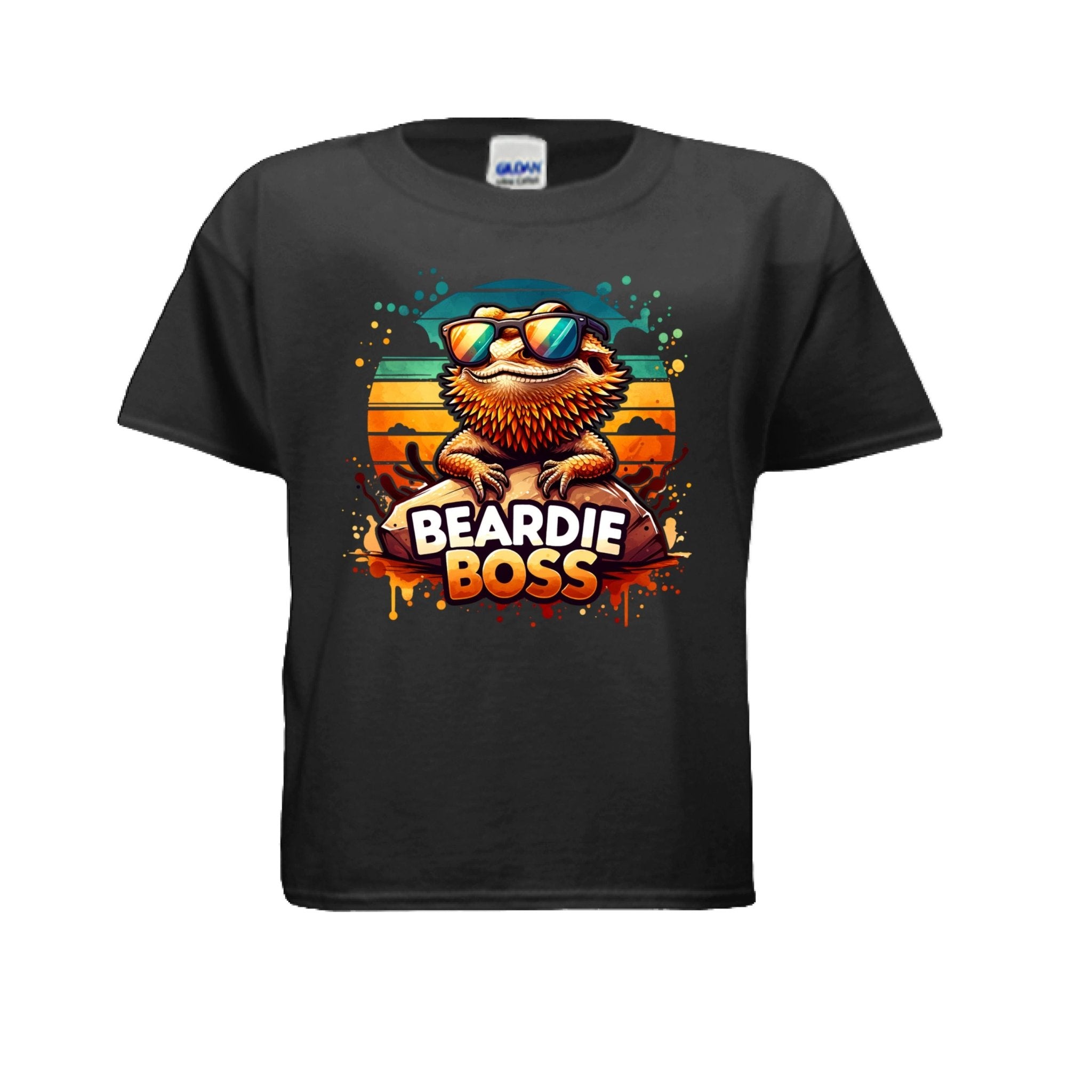 Fun and Funny Kids Beardie Boss Tshirt - Red River Exotics