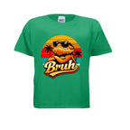 Funny Bruh Kids Tshirt with Bearded Dragon Design - Red River Exotics