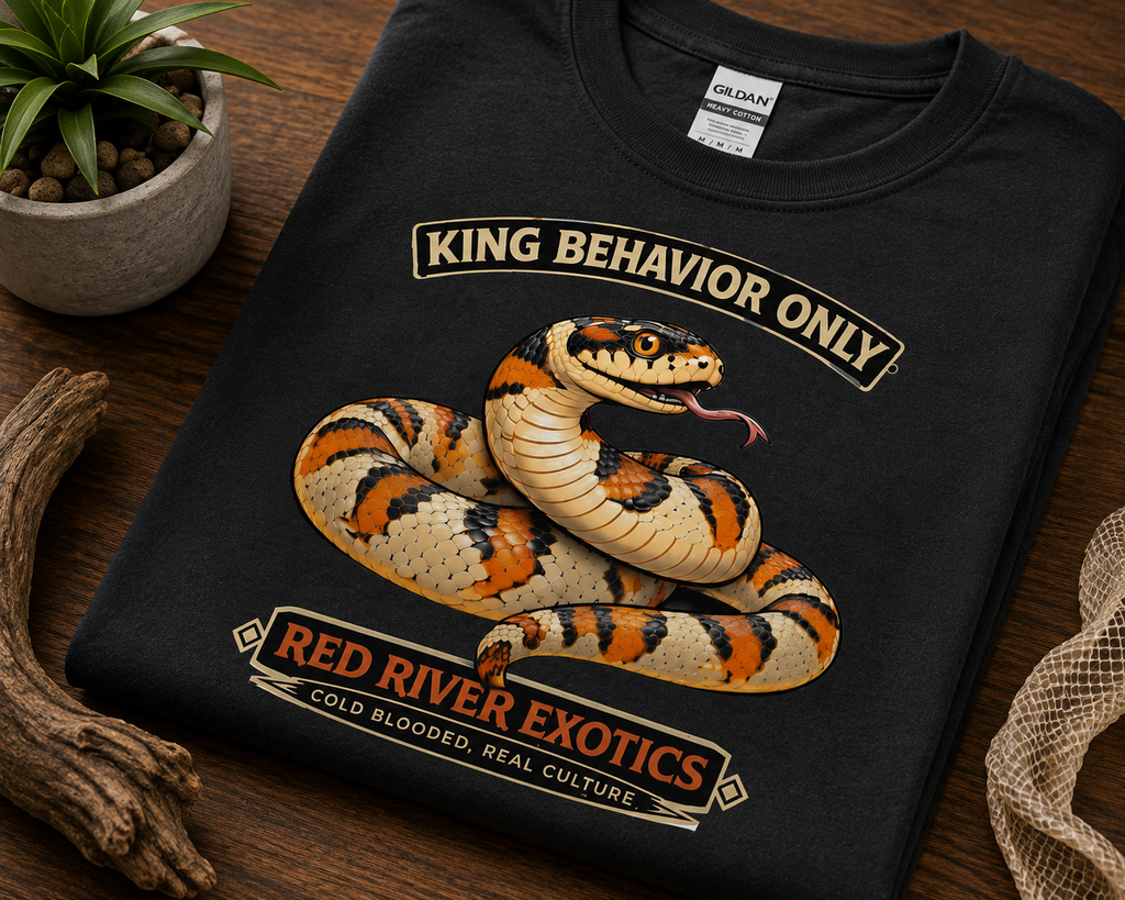King Behavior Only Kingsnake Shirt | Funny Snake Lover Graphic Tee for Reptile Fans