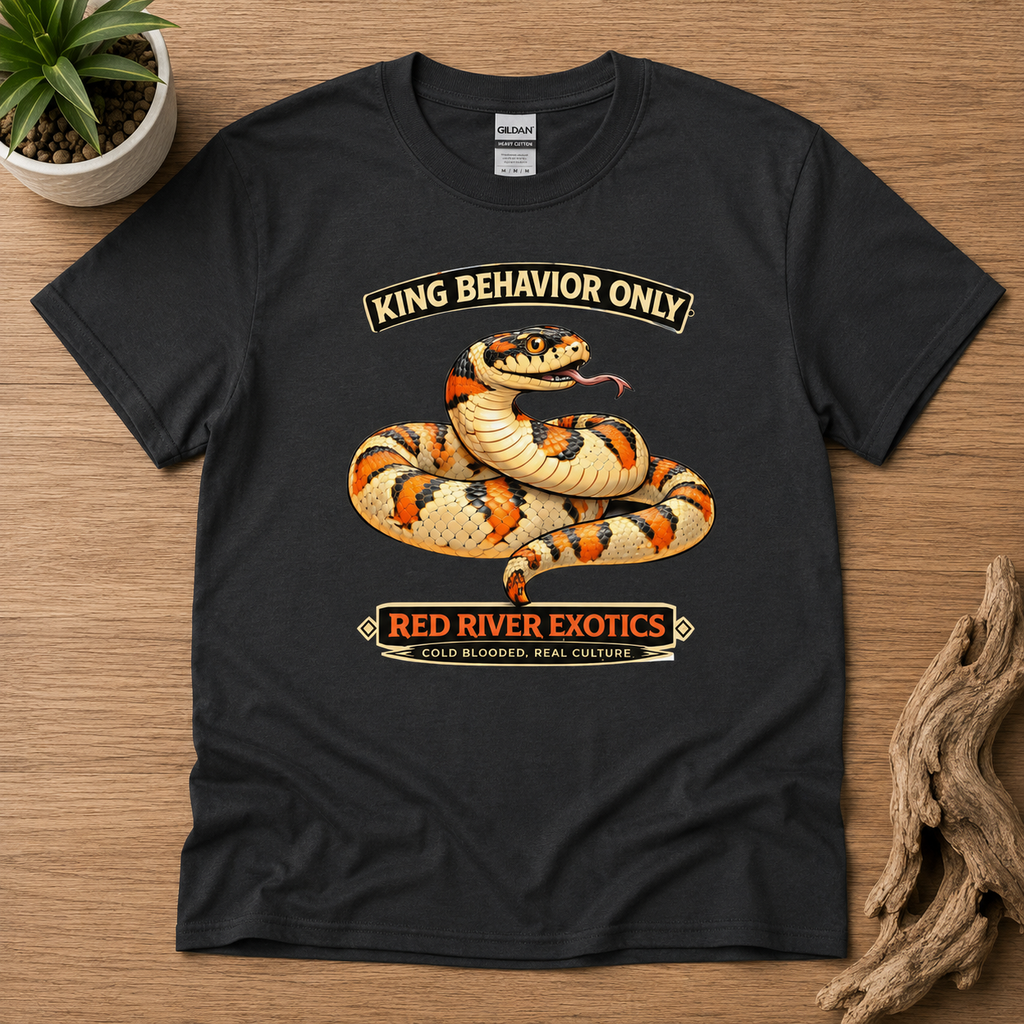 King Behavior Only Kingsnake Shirt | Funny Snake Lover Graphic Tee for Reptile Fans