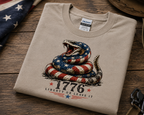 Liberty or Leave It 1776 Snake Shirt | Patriotic Rattlesnake Freedom Tee
