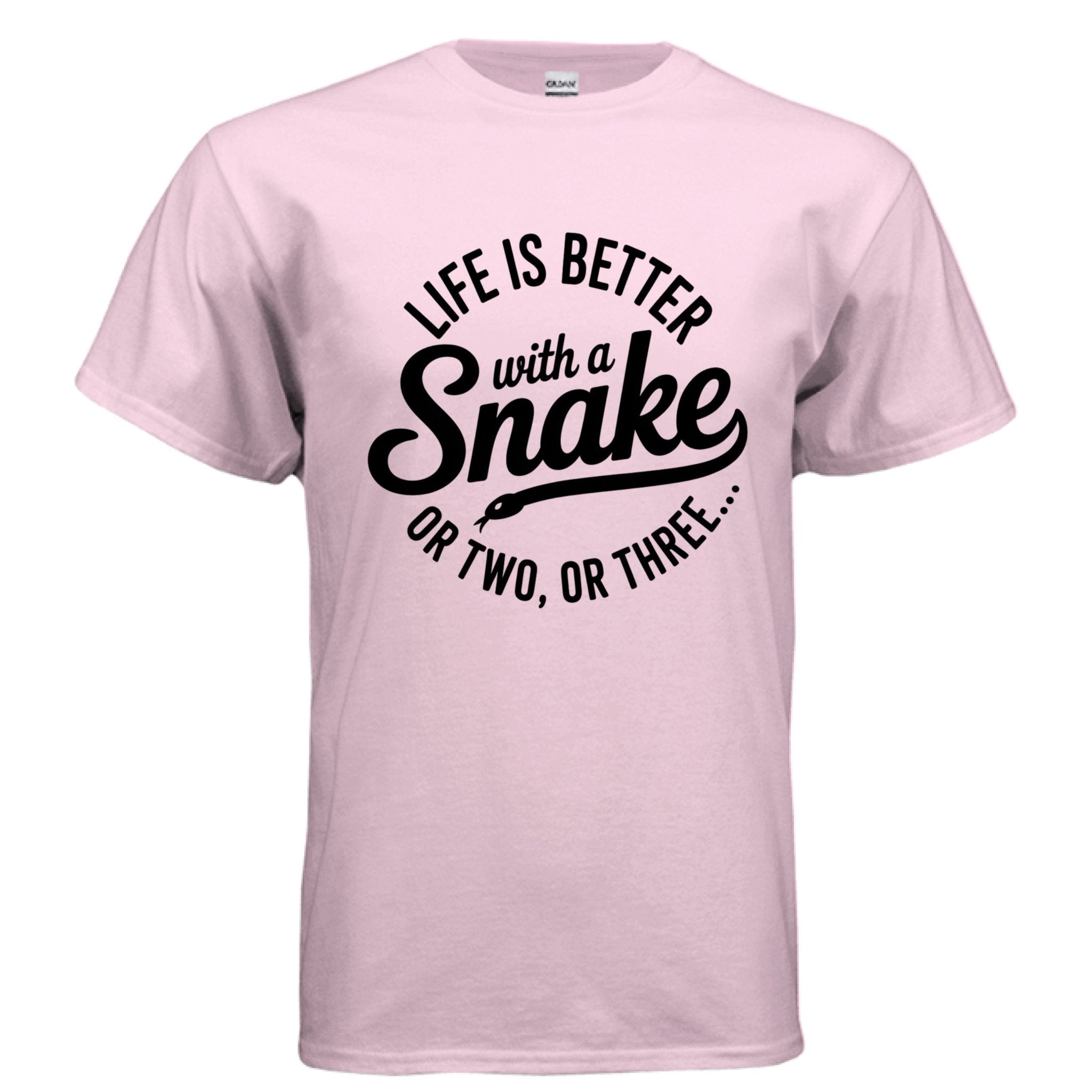 Fun Adult Life is Better with Snakes T-shirt - Red River Exotics