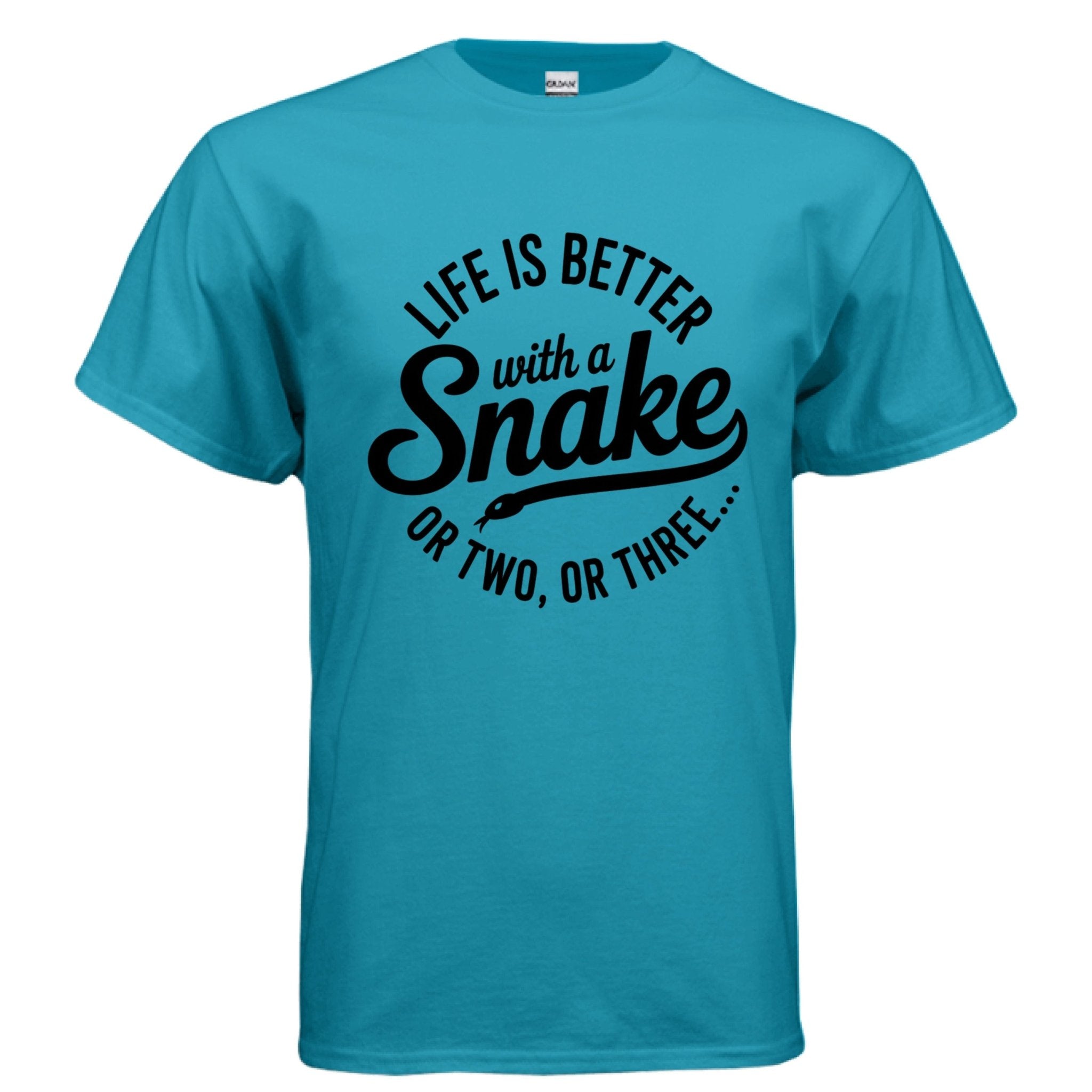 Fun Adult Life is Better with Snakes T-shirt - Red River Exotics