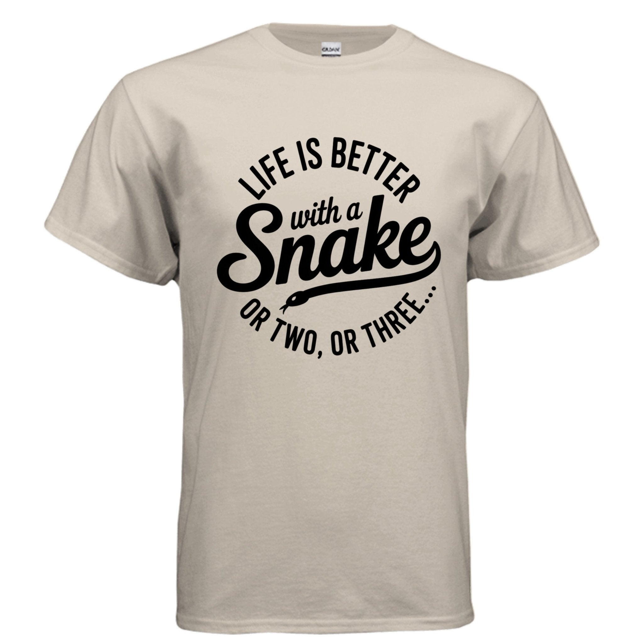 Fun Adult Life is Better with Snakes T-shirt - Red River Exotics