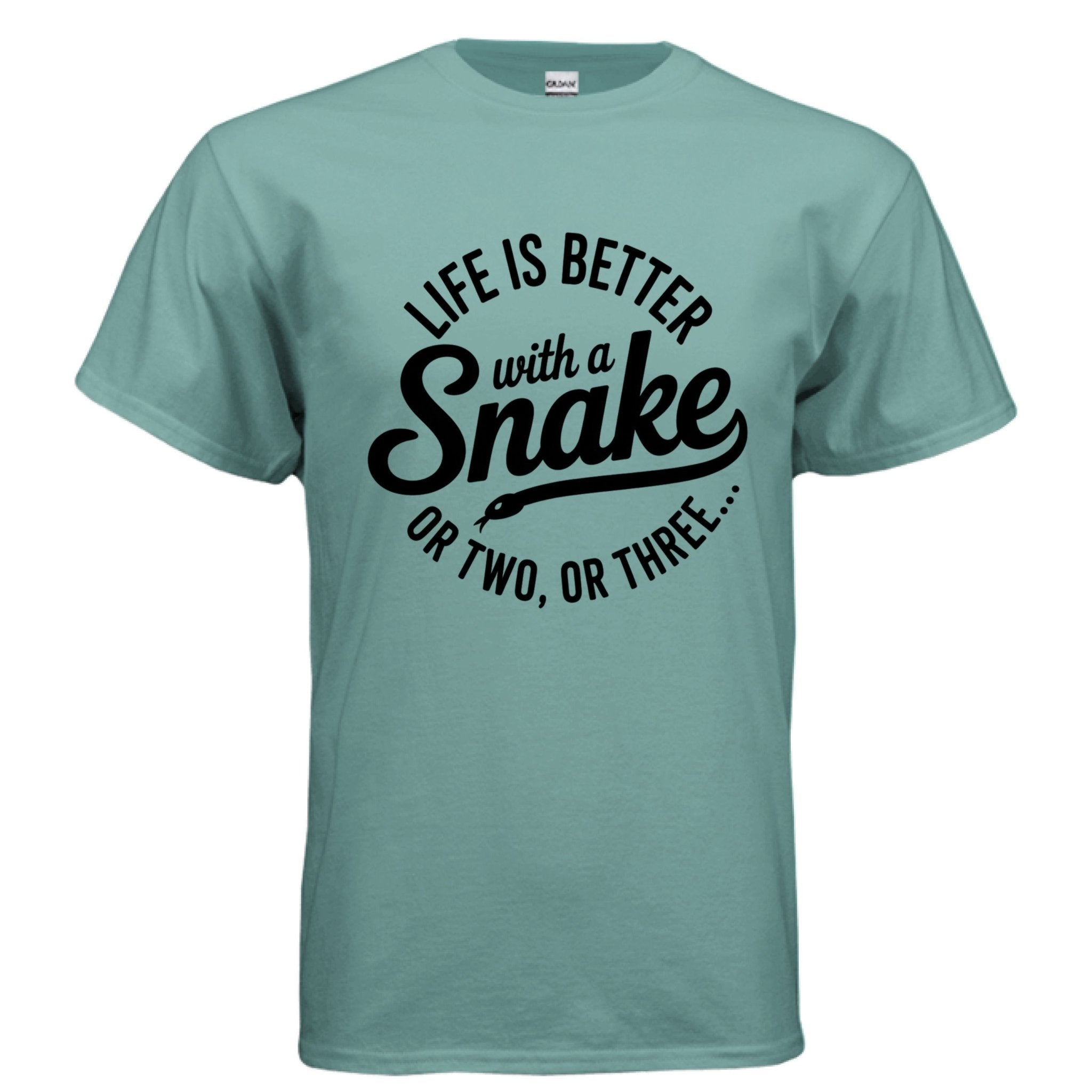 Fun Adult Life is Better with Snakes T-shirt - Red River Exotics