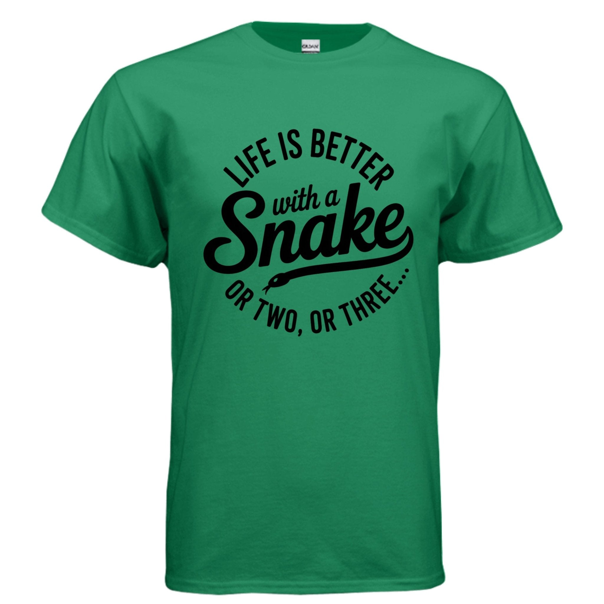 Fun Adult Life is Better with Snakes T-shirt - Red River Exotics