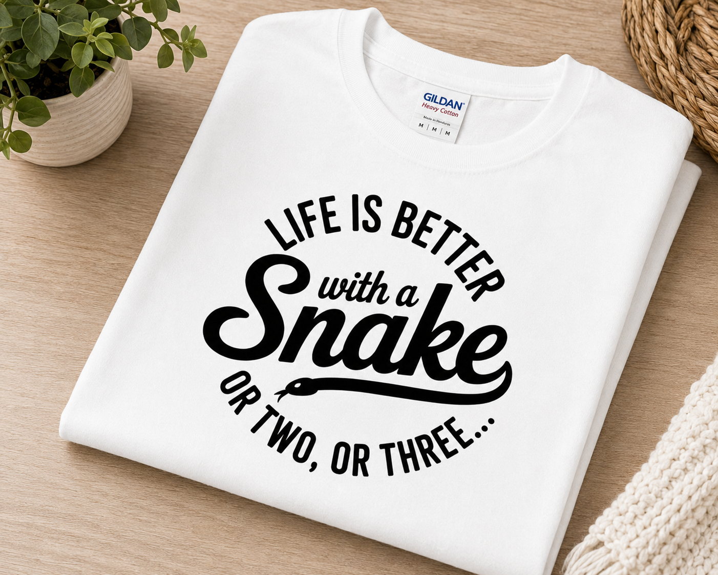 Life Is Better With a Snake Shirt | Funny Snake Lover Tee