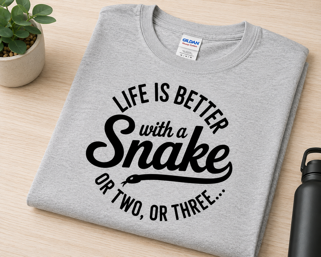 Life Is Better With a Snake Youth Shirt | Funny Snake Lover Tee