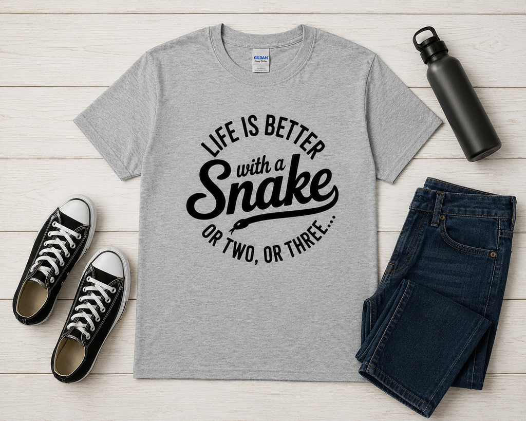Life Is Better With a Snake Youth Shirt | Funny Snake Lover Tee