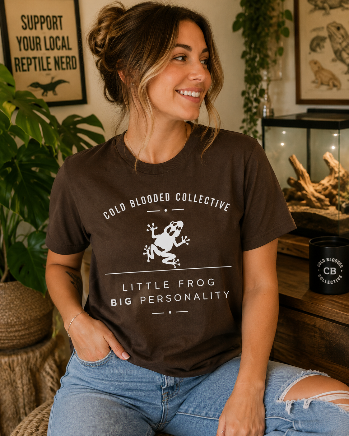 Little Frog Big Personality Tree Frog T-Shirt | Cold Blooded Collective