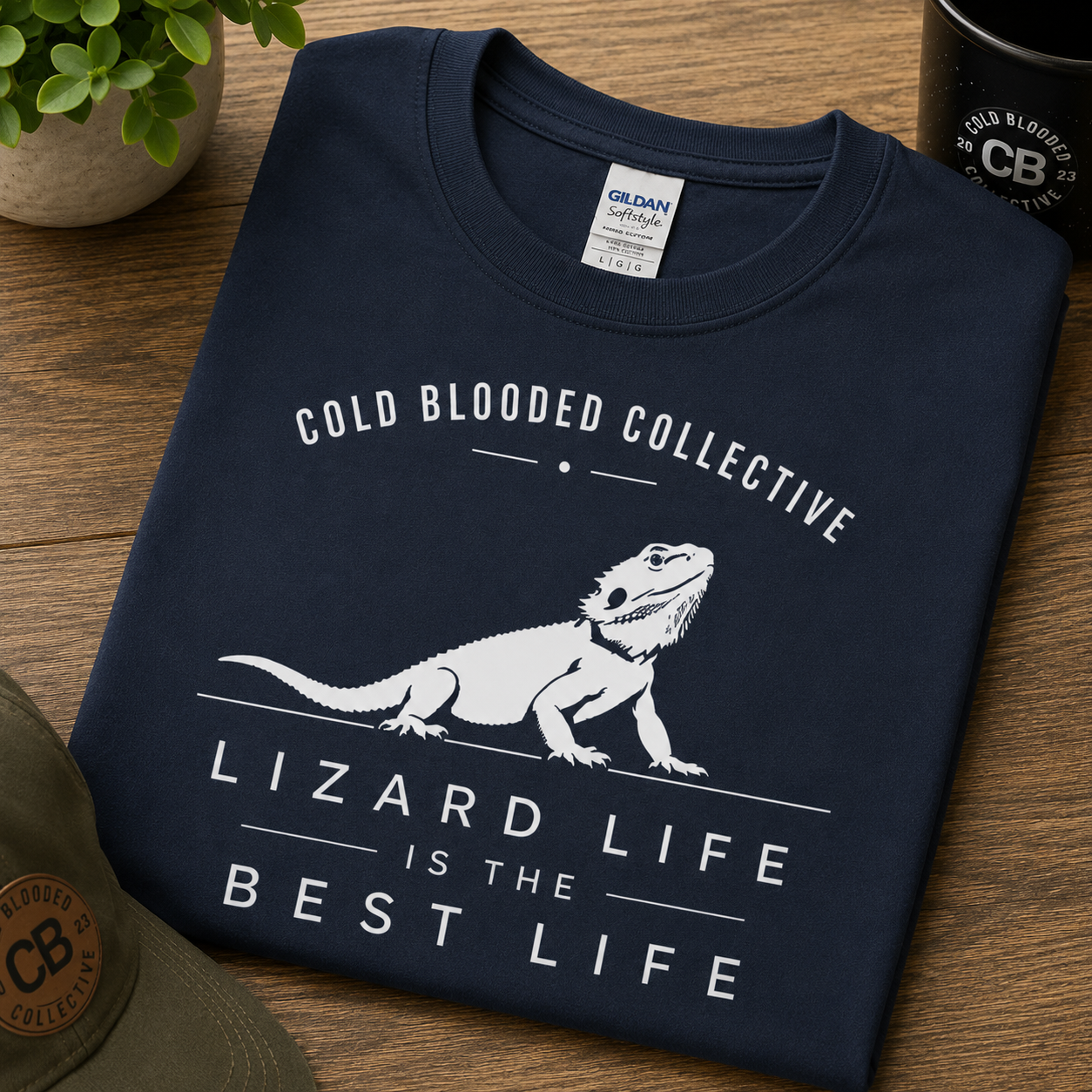 Lizard Life Is the Best Life Bearded Dragon T-Shirt | Cold Blooded Collective