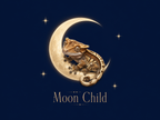 Moon Child Tumbler — 20oz Stainless Steel Travel Cup with Crested Gecko on Crescent Moon