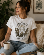 Moonlit Gecko Society T-Shirt | Celestial Gecko Lover Shirt