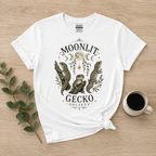 Moonlit Gecko Society T-Shirt | Celestial Gecko Lover Shirt