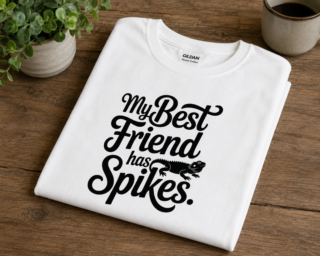 My Best Friend Has Spikes Shirt | Bearded Dragon T-Shirt for Reptile Lovers