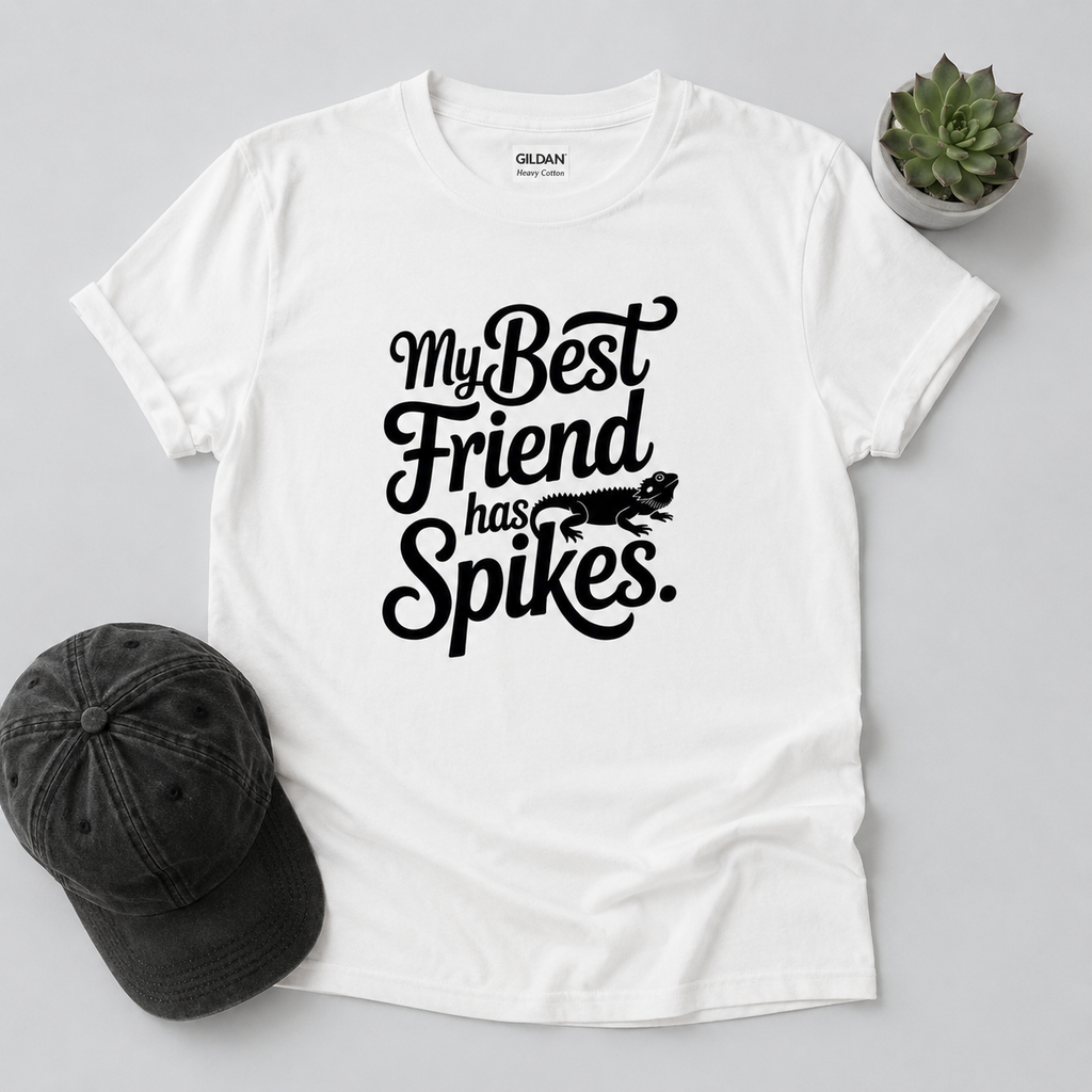 My Best Friend Has Spikes Shirt | Bearded Dragon T-Shirt for Reptile Lovers
