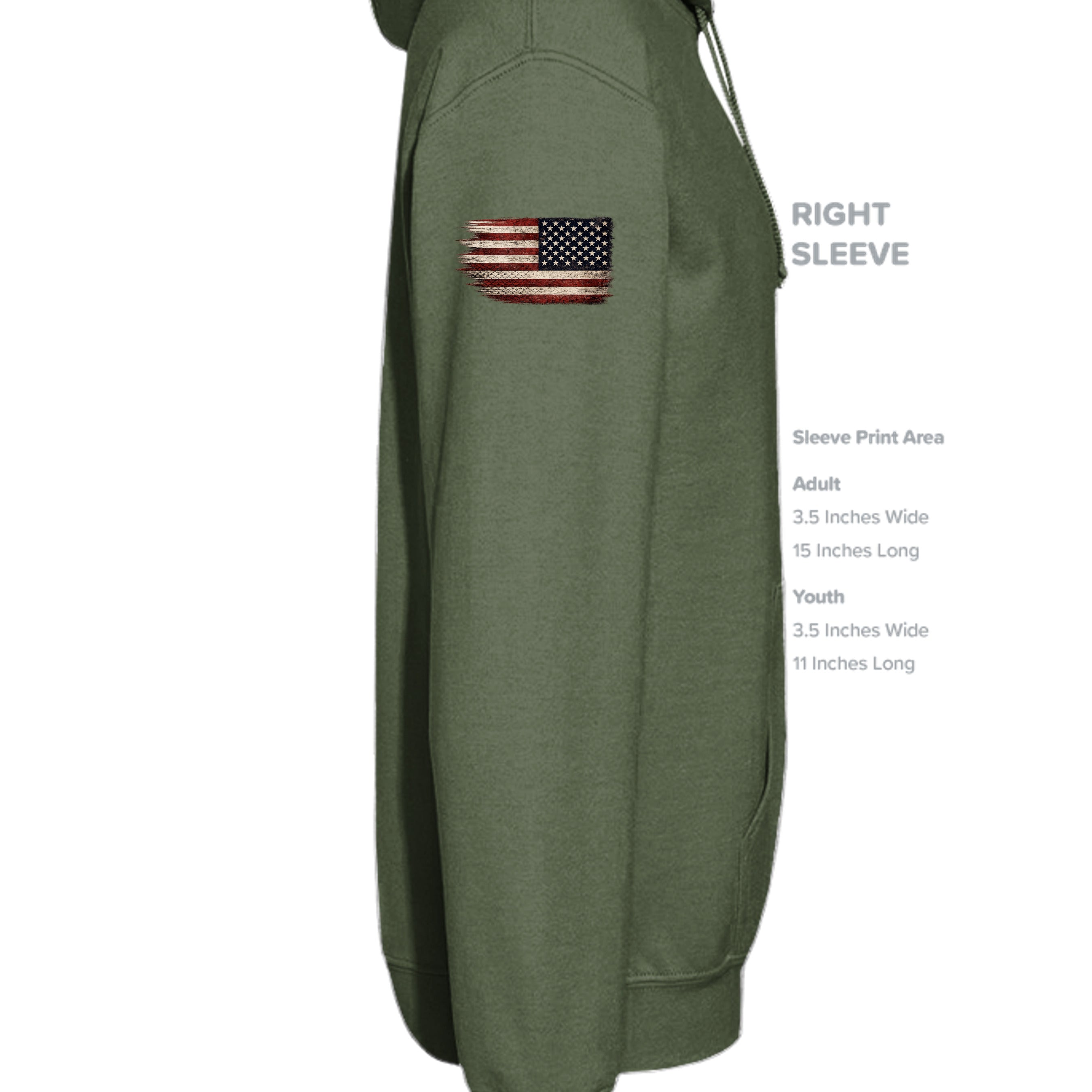 MILITARY GREEN - G185 - SLEEVE_RIGHT