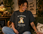 No Thoughts Only Bugs Leopard Gecko Shirt | Funny Cute Reptile Tee 🦎