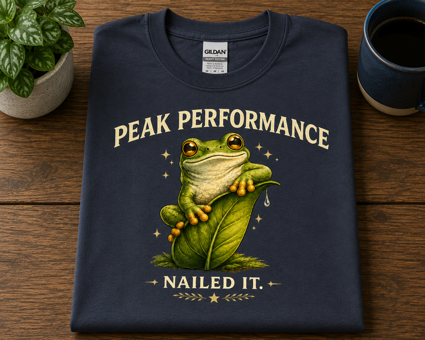 Peak Performance Frog T-Shirt | Funny Tree Frog Nature Tee