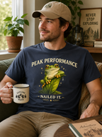 Peak Performance Frog T-Shirt | Funny Tree Frog Nature Tee