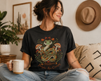 Snakes Because People Are Creepy Shirt | Funny Snake Lover Graphic Tee for Introverts