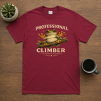 Professional Climber Frog T-Shirt | Funny Tree Frog Climbing Tee