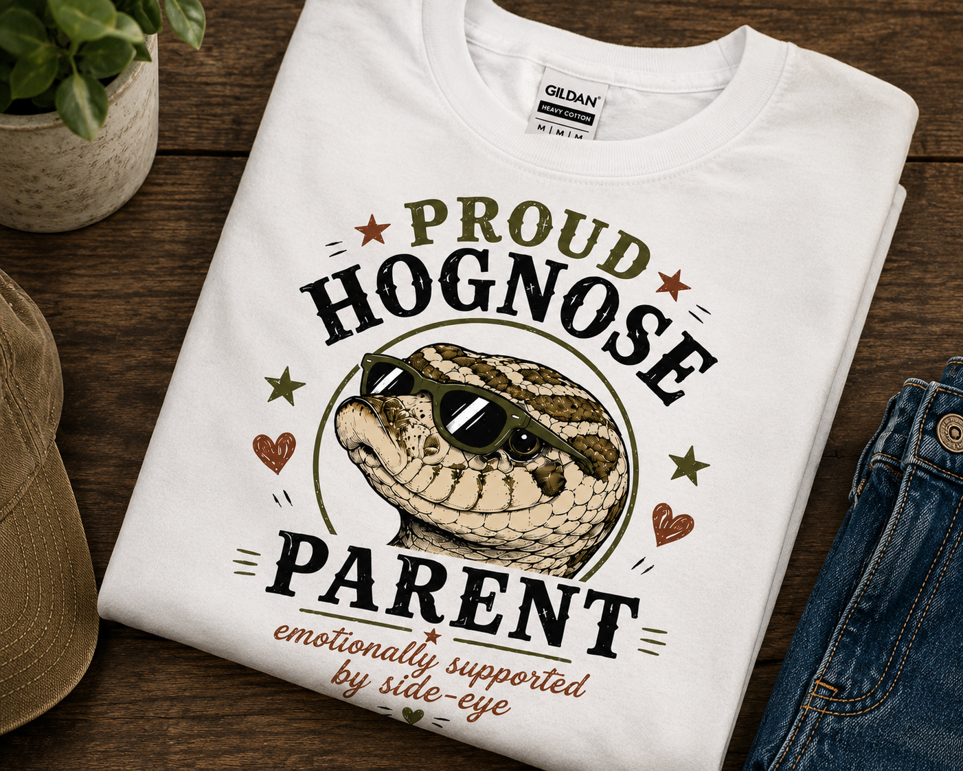 Proud Hognose Parent T-Shirt | Funny Hognose Snake Lover Tee