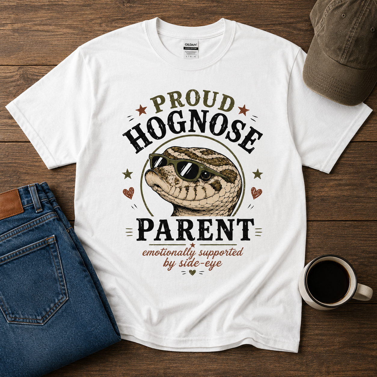Proud Hognose Parent T-Shirt | Funny Hognose Snake Lover Tee