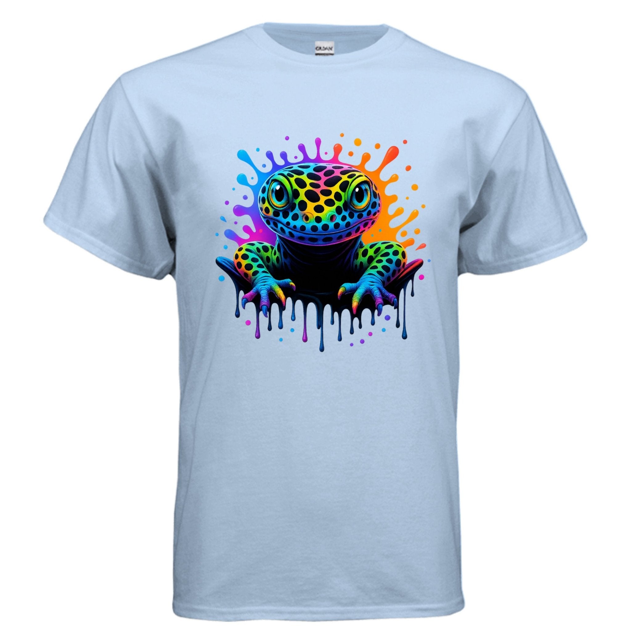 Adult T-shirt: Rainbow Leopard Gecko Tee - Red River Exotics