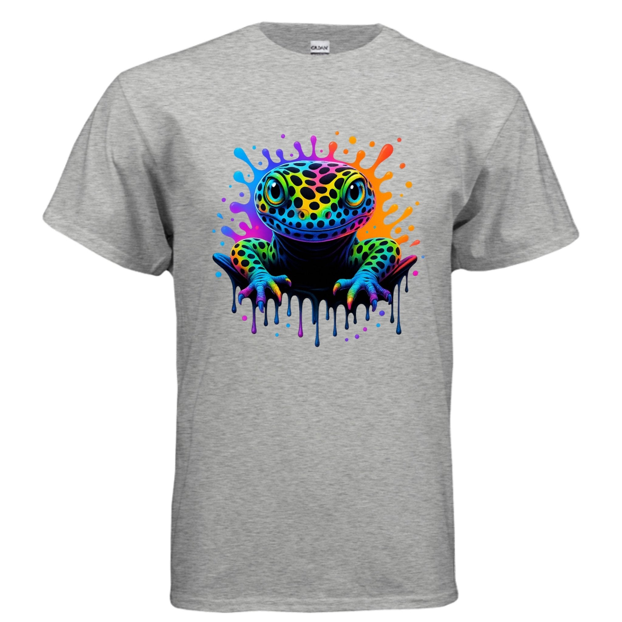 Adult T-shirt: Rainbow Leopard Gecko Tee - Red River Exotics