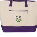 Red River Exotics Logo Cotton Canvas Zippered Tote - Red River Exotics