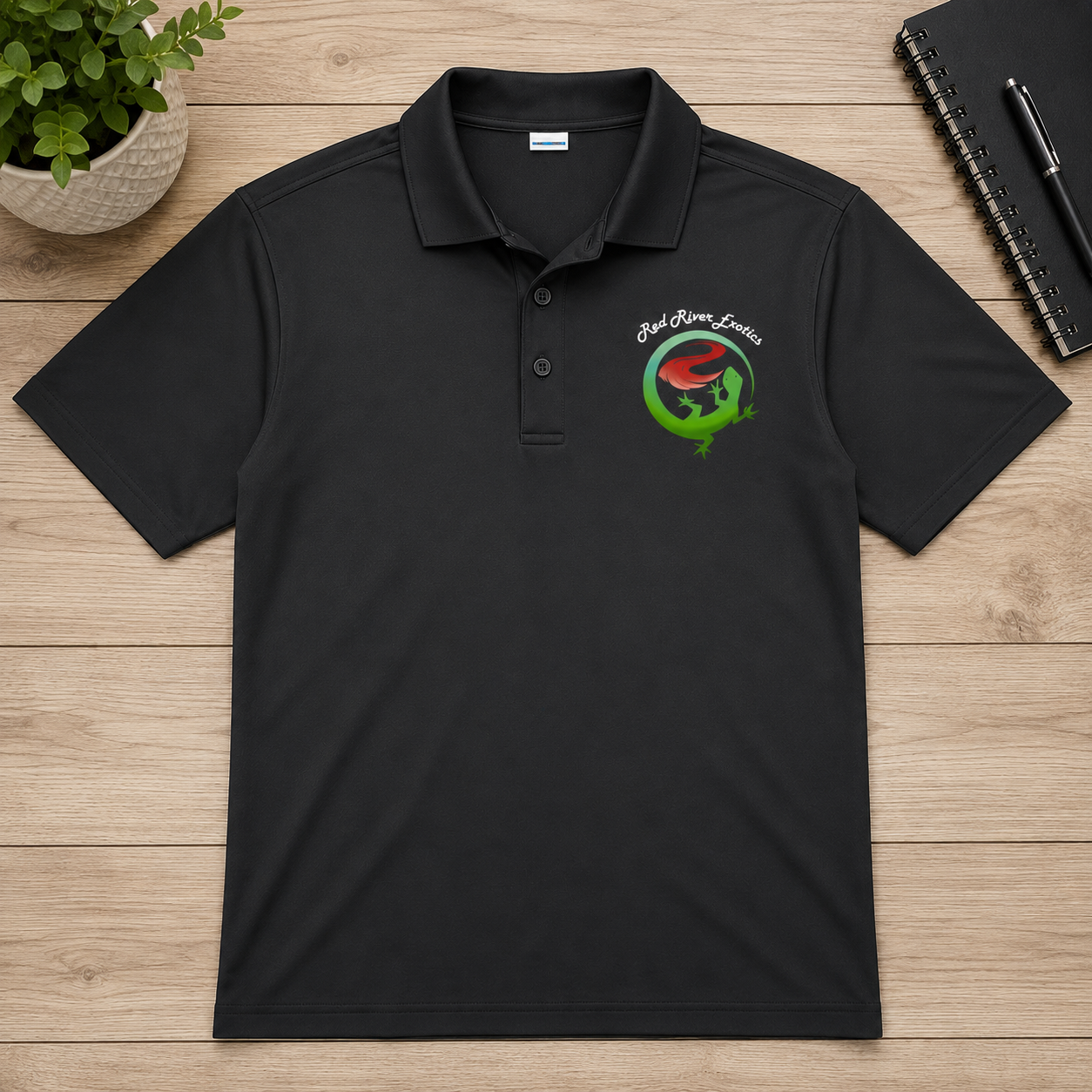 Red River Exotics Polo Shirt | Reptile Enthusiast Performance Polo