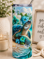 Sea Turtle Ocean Bliss - 20 oz Stainless Tumbler