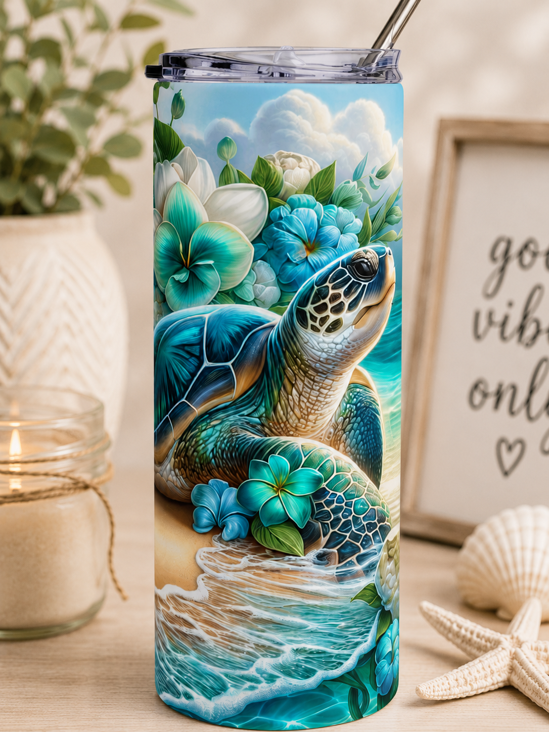 Sea Turtle Ocean Bliss - 20 oz Stainless Tumbler