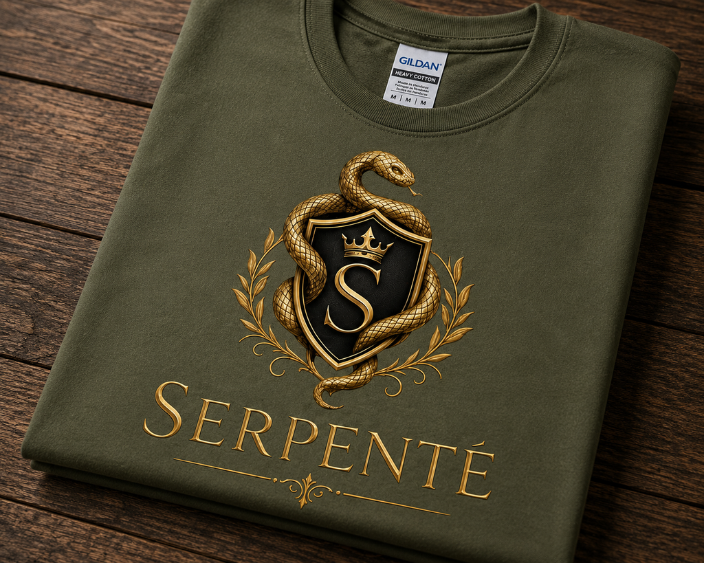 Serpenté Snake Crest T-Shirt – Luxury Serpent Graphic Tee