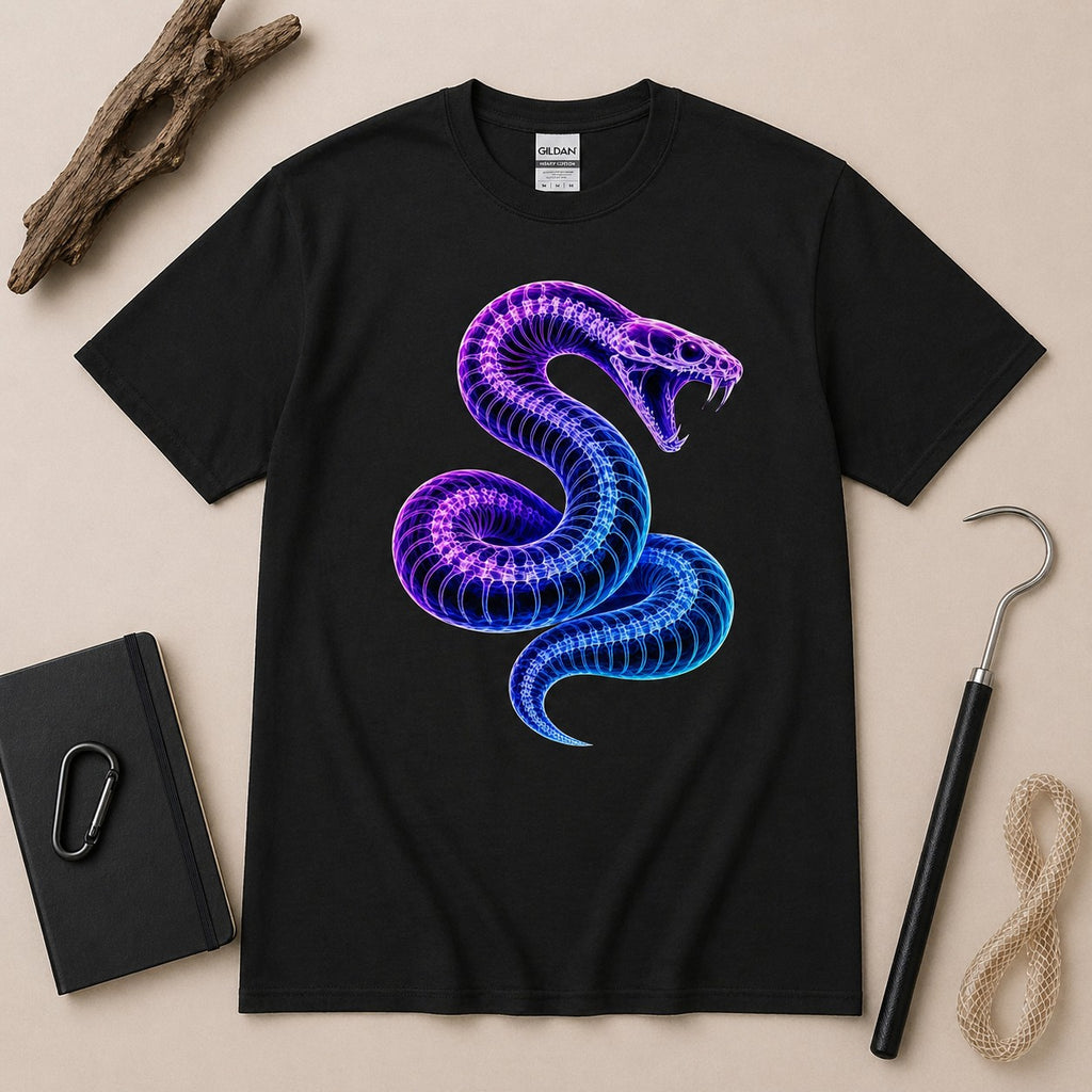Neon Venom Snake T-Shirt – Cyberpunk Serpent Graphic Tee