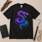 Neon Venom Snake T-Shirt – Cyberpunk Serpent Graphic Tee
