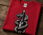 Snake Dagger T-Shirt – Serpent & Steel Graphic Tee