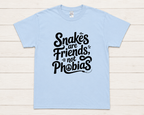 "Snakes are Friends Not Phobias" Reptile Themed Graphic Tee