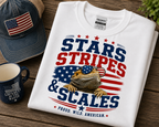 Stars Stripes & Scales Bearded Dragon Shirt | Funny Patriotic 4th of July Tee
