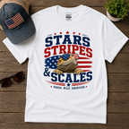 Stars Stripes & Scales Bearded Dragon Shirt | Funny Patriotic 4th of July Tee